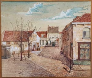 Niet of onleesbaar gesigneerd - Hoek van de markt in Hulst kopen? Bied vanaf 1!