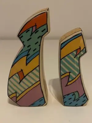 Rosenthal - Dorothy Hafner peper & zoutstel Flash One in originele doos Memphis style kopen? Bied vanaf 99!