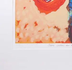 Henk van Vessem - Zeefdruk, Bleke wallen - Ingelijst kopen? Bied vanaf 1!