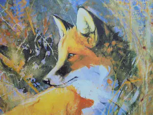 Walty Dudok van Heel - Vos in de natuur.Prachtig kleurgebruik. kopen? Bied vanaf 175!