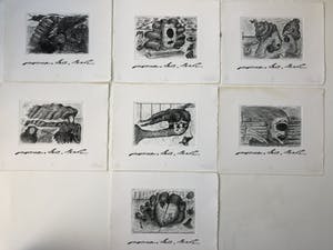 Abe Kuipers - Woman, hair, death ( 7 etsen in mapje) kopen? Bied vanaf 85!