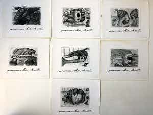 Abe Kuipers - Woman, hair, death ( 7 etsen in mapje) verkocht voor € 85!