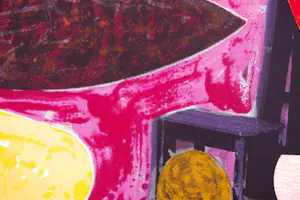 Jelis van Dolderen - Zeefdruk op papier, Studio Astoria III - Ingleijst kopen? Bied vanaf 40!