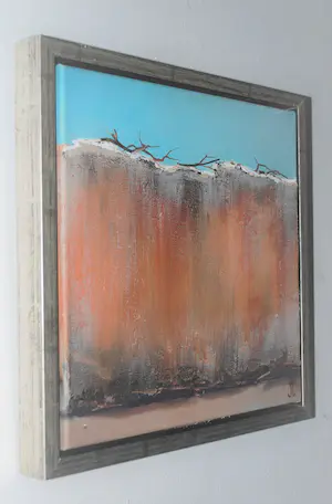 Johan Timmers - gemengde techniek in een fraaie lijst kopen? Bied vanaf 50!