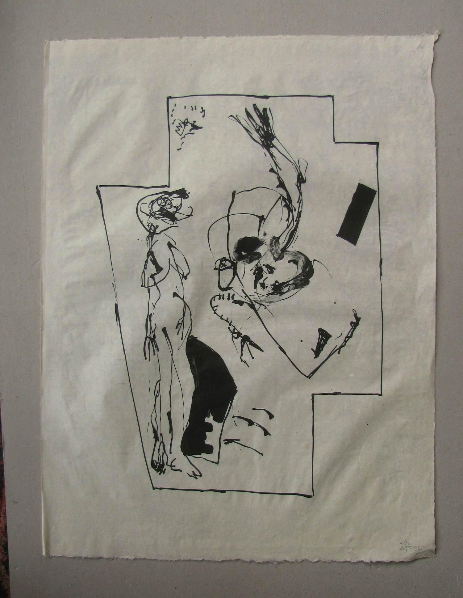 Franz Hitzler - OHNE TITEL , 1985 signiert . kopen? Bied vanaf 100!