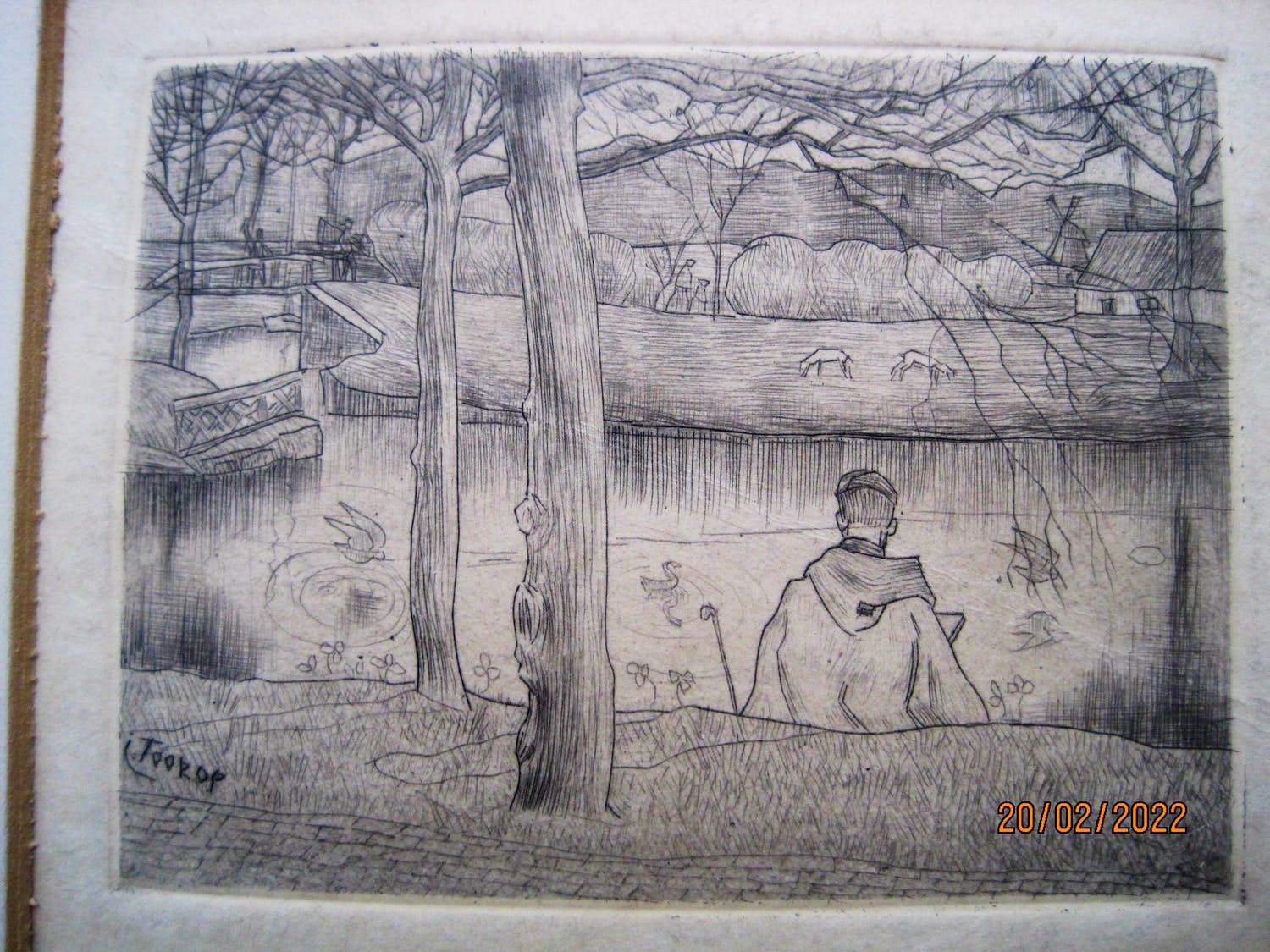 Jan Toorop - De eenzame visser kopen? Bied vanaf 120!