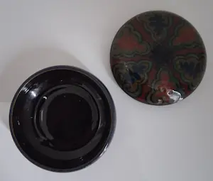 Plateelbakkerij Zuid-Holland - Bijzondere Art Deco dekselpot – Decor ‘Tessel’ – 1918 kopen? Bied vanaf 29!