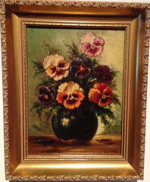 Dirk Kubbe - Vaas met bloemen verkocht voor € 35!