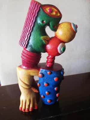 Clemens Briels - Prachtige beeld Les Saltinbanques verkocht voor € 135!