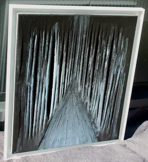 Jeroen Henneman - Ingelijste acrylverf : weg I (nieuwe lijst!) kopen? Bied vanaf 1895!