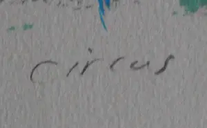 Annemarie de Groot - Zeefdruk: Circus - 1993 kopen? Bied vanaf 50!