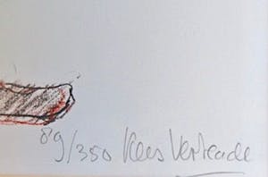 Kees Verkade - Clown met bal - Mooi ingelijst kopen? Bied vanaf 49!