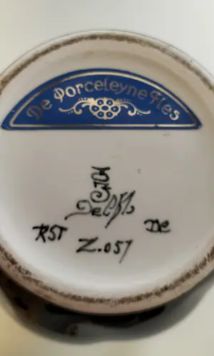 Porceleyne Fles - Vaas zwart Delfts kopen? Bied vanaf 375!