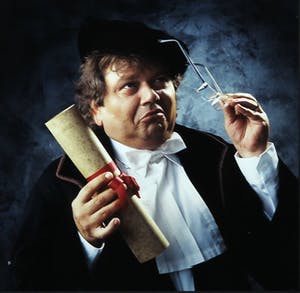 Paul Huf - Foto, Andre Hazes als geleerde - Ingelijst kopen? Bied vanaf 1!