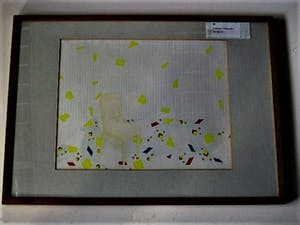 Caroline Willebrands - Rietveld Academie - Zeldzame figuratieve Collage "STOEL IV" kopen? Bied vanaf 1!