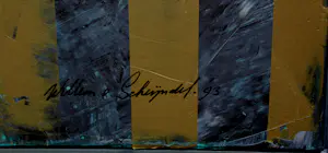 Willem van Scheijndel - Ingelijste acrylverf op doek: Knipoog naar klimt 2 -1993(groot werk!) kopen? Bied vanaf 1000!