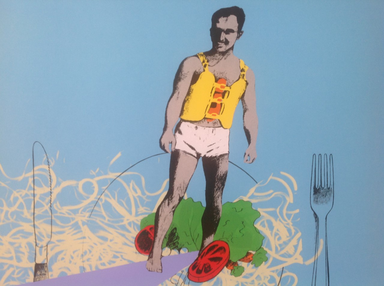 Karla Kaper - Zeefdruk - Menu van een Sportman kopen? Bied vanaf 1!