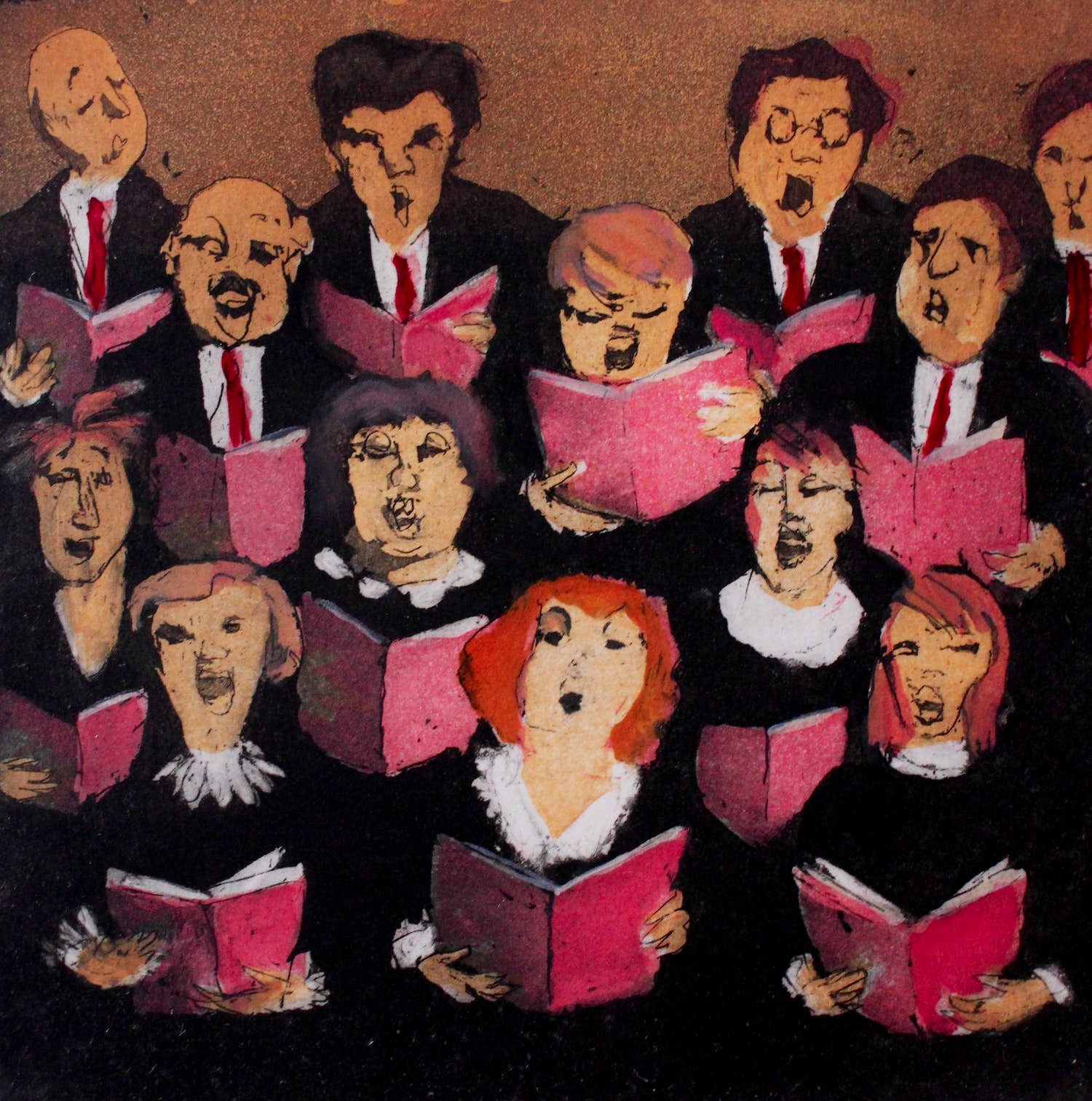 Willy Belinfante - ets: Cantate - 1993 sold for € 120!