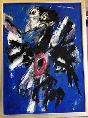 Charlotte Molenkamp - Voorstellende gewonde vogel blauw kopen? Bied vanaf 2000!