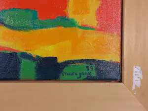 Marc Jonk - Arcyl op doek, Landschap (nr. 6) - Ingelijst kopen? Bied vanaf 150!