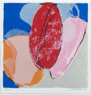 Henk van Vessem - Zeefdruk, Zonder titel - Ingelijst kopen? Bied vanaf 1!