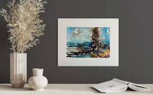 Eugène Eechaut - Wunderschönes farbenfrohes abstraktes Aquarell von 1974 – Ausstellung Galerie Pfeiffer Brüssel 1977 kopen? Bied vanaf 40!
