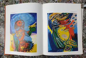 Anton Rooskens - 2 ingelijste zeefdrukken met boek - 23/250 - 1975 kopen? Bied vanaf 575!