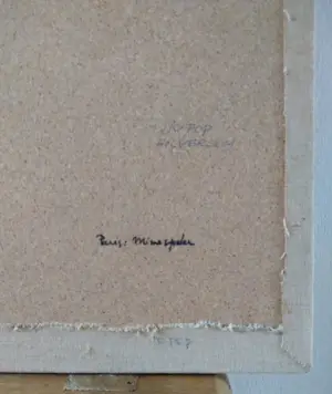 Niet of onleesbaar gesigneerd - Jo Pop (Hilversum), originele voorstelling in kleurrijk emaille kopen? Bied vanaf 1!