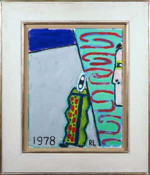 Reinier Lucassen - Acryl op karton, Magie van een object - Ingelijst verkocht voor € 1000!