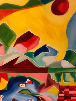 Maartje Wijngaarden - Schilderij met verschillende uitdrukkingen kopen? Bied vanaf 70!