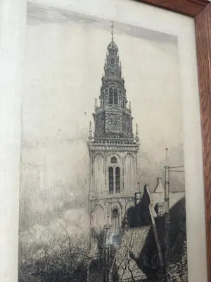 Pieter Dupont - Toren van de Oude Kerk in Amsterdam kopen? Bied vanaf 600!