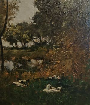 Julius J. van de Sande Bakhuyzen - Eenden tafereel kopen? Bied vanaf 430!