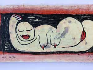 Hans Innemee - Liggend naakt II verkocht voor € 80!