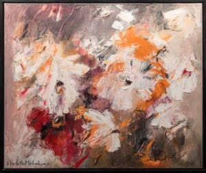 Charlotte Molenkamp - olieverf op doek : boeket bloemen (groot!) kopen? Bied vanaf 2995!