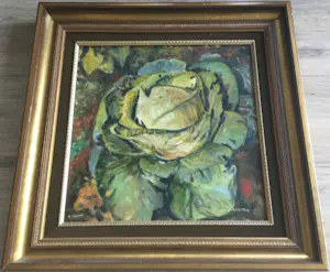 Johan Hendrik Gelink - Witte kool | olieverfschilderij in mooie lijst! kopen? Bied vanaf 59!