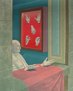 Chris van Geest - Zeefdruk , Paus met losse handen – 62,5 x 50 cm kopen? Bied vanaf 40!