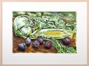 Jacques van Erven - Litho, Zonder titel - Ingelijst verkocht voor € 35!