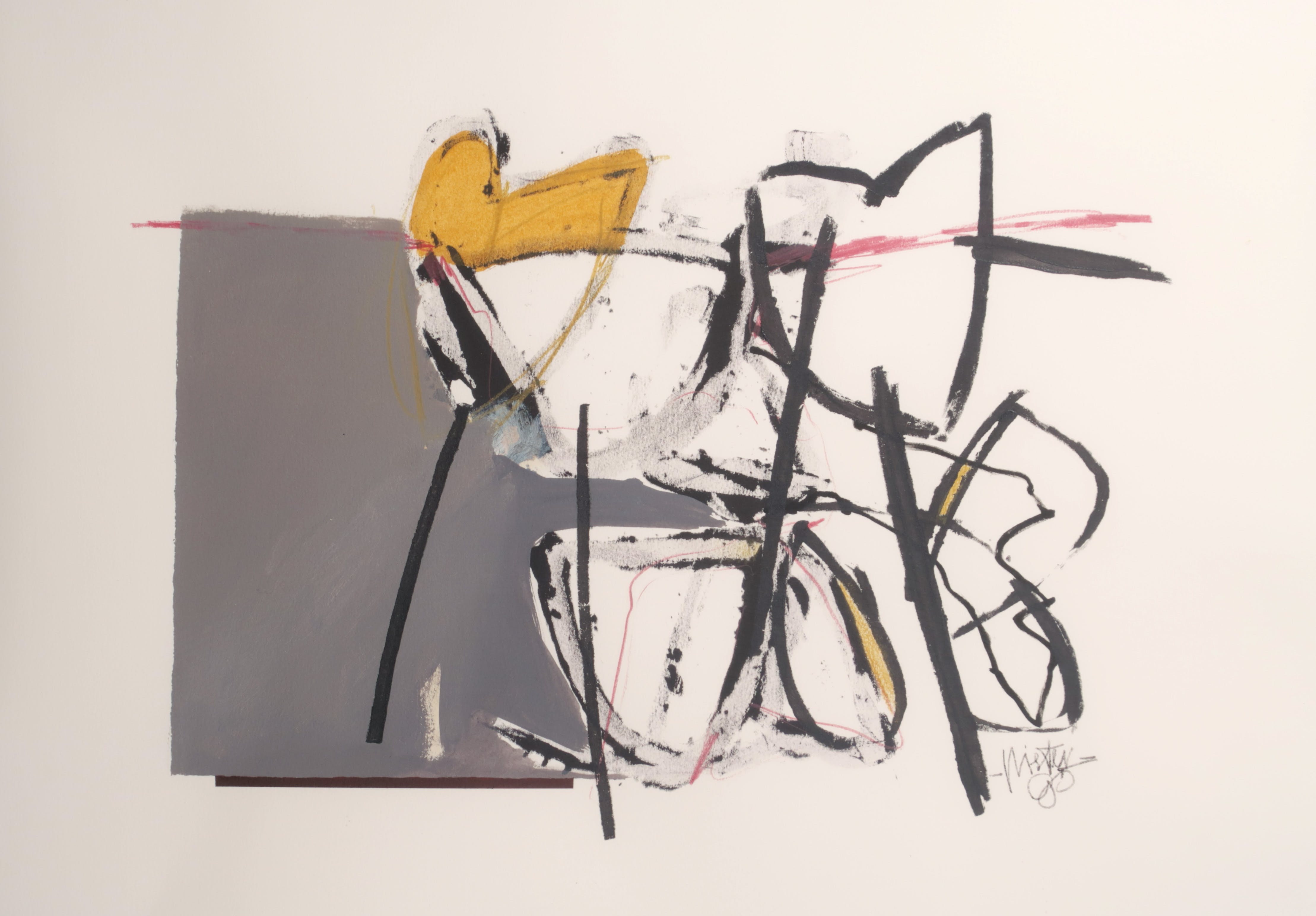 Pieter Vermeulen - Gemengde techniek, Zonder titel - Ingelijst kopen? Bied vanaf 1!