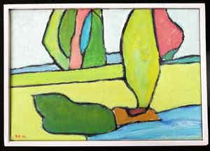 Paul Overhaus - Landschap verkocht voor € 1!