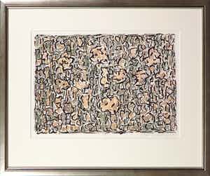 Jan Wolkers - Zeefdruk, Winterbeelden V - Ingelijst verkocht voor € 1!