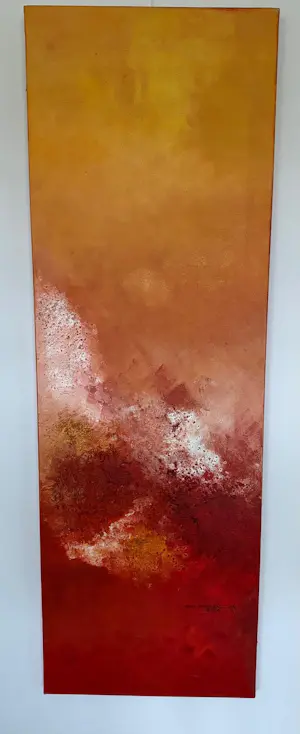 Nell van Groningen - Acrylwerk schelpen met zand kopen? Bied vanaf 299!