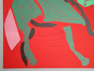 Marino Marini - Paard op rode achtergrond - 1970 - Originele litho kopen? Bied vanaf 120!