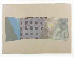 Frank van den Heuvel - Monotype, Abstracte compositie - Ingelijst kaufen? Bieten Sie von 1!