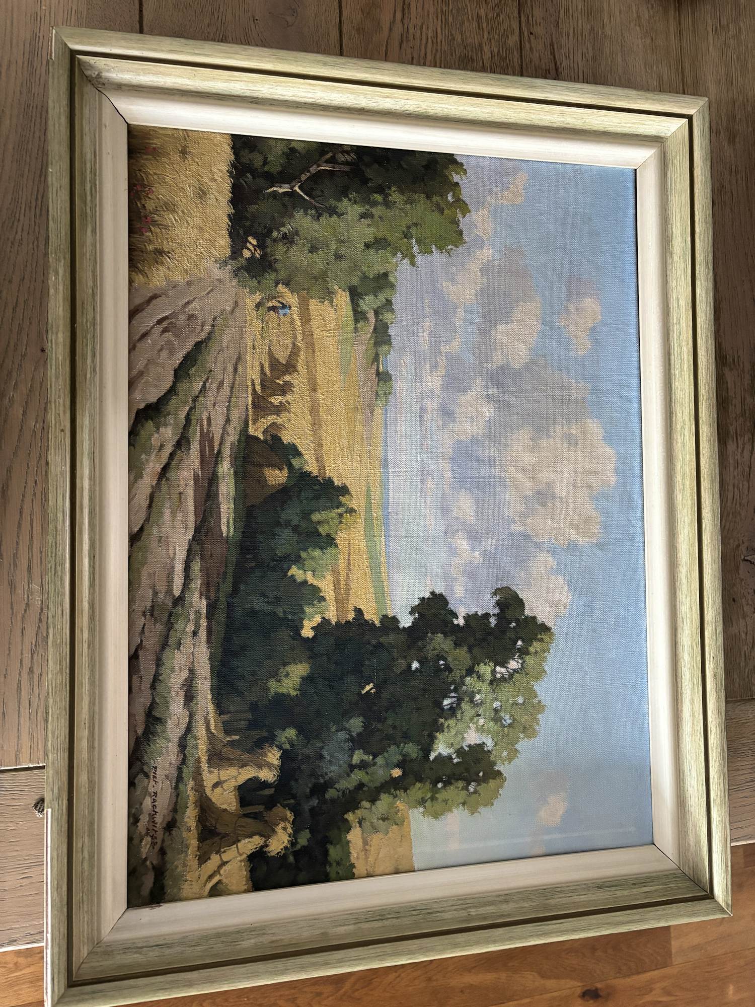 Piet Rackwitsz - Nederlands landschap: zicht op een korenveld kopen? Bied vanaf 100!