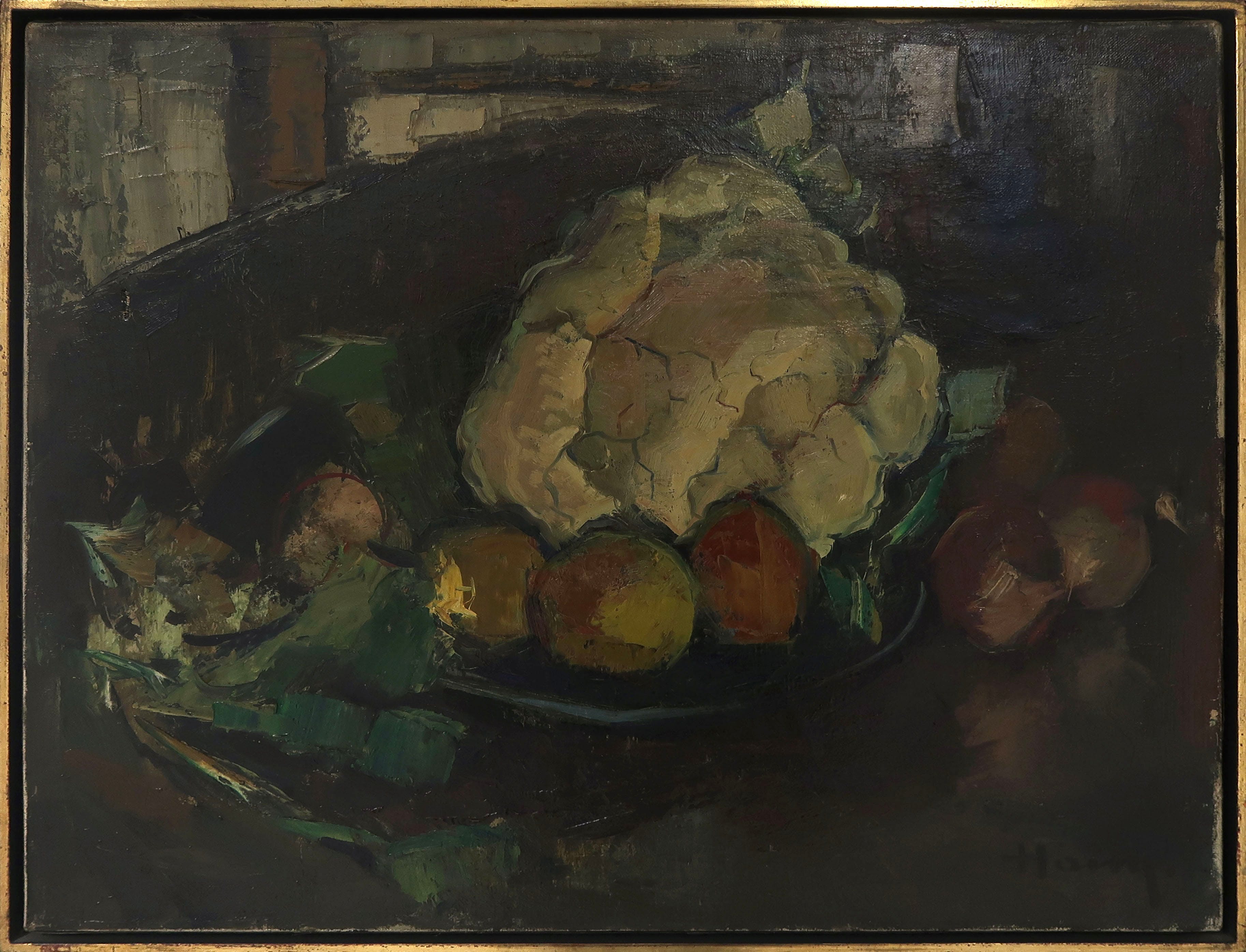 Desire Haine - Olieverf op doek, Chou-fleur - Ingelijst kopen? Bied vanaf 150!