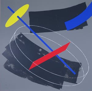 Marius Quee - Zeefdruk, Geometisch abstractie kopen? Bied vanaf 1!