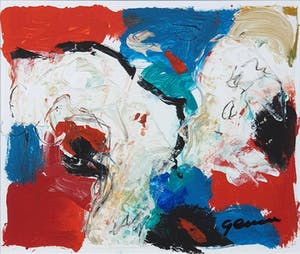 Gerriet Postma - Expressieve gouache met gesigneerde en genummerde monografie in casette kopen? Bied vanaf 550!