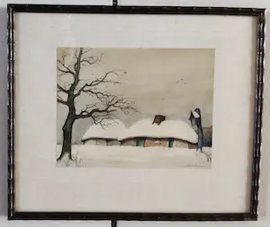 Dirk Baksteen - Boerderij in de Kempen onder de sneeuw kopen? Bied vanaf 125!