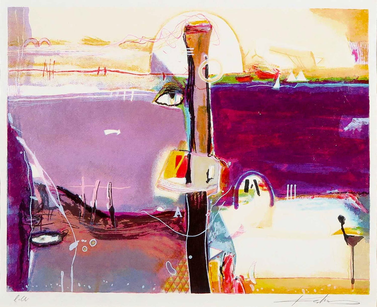 Kantcho Kanev - Zeefdruk, Purple kopen? Bied vanaf 1!