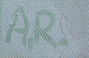 Aart Roos - Acryl op doek, Vrouw op bank III - Ingelijst ( Groot) kopen? Bied vanaf 1!